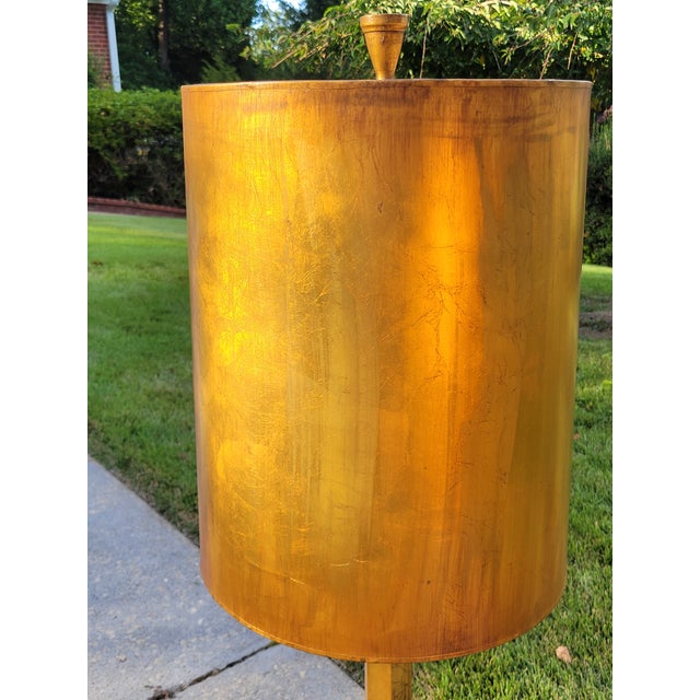 1960s Oversized Rembrandt Reflector Lamps With Metallic Copper Shades For Sale - Image 9 of 15