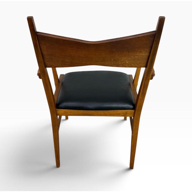Mid-Century Modern Lane Tuxedo Walnut Dining Chairs - Set of 6 For Sale In Philadelphia - Image 6 of 9