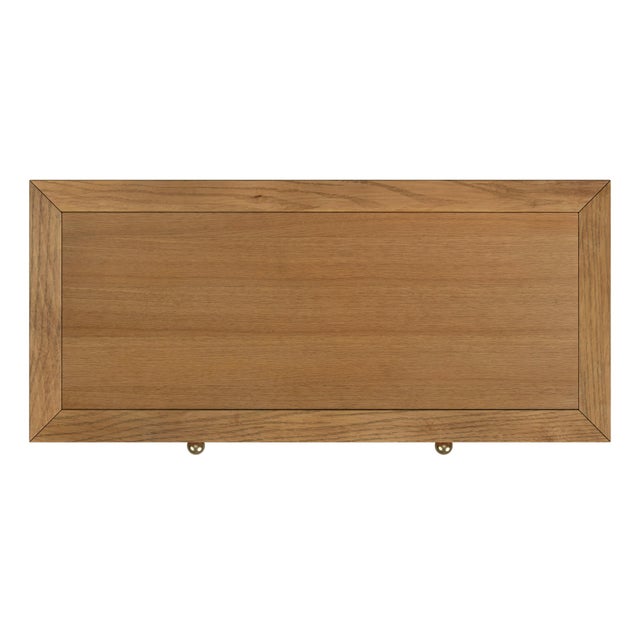 Wood Nora 31 in. W Wood 1 Drawer 2 Door Accent Storage Cabinet, Light Natural For Sale - Image 7 of 8