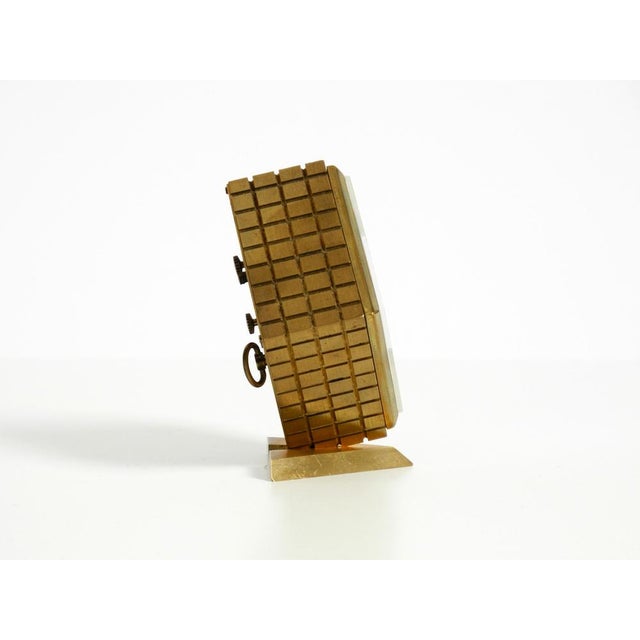 Small Mechanical Brass Alarm Clock from Europa, 1960s For Sale - Image 13 of 18