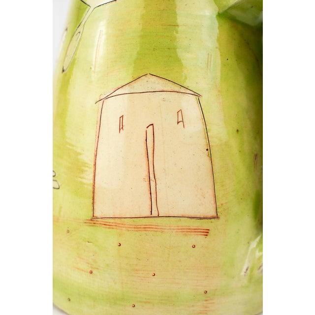 Listed Artist Vivienne Ross Studio Art Pottery Pitcher Vase - Nude Forms For Sale - Image 14 of 16