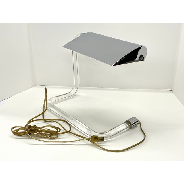1960s Mid Century Modern Peter Hamburger Crylicord Desk Lamp for George Kovacs of Knoll International For Sale - Image 17 of 17