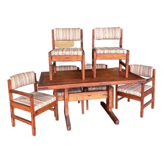 Vintage Cargo Furniture Dining Set For Sale