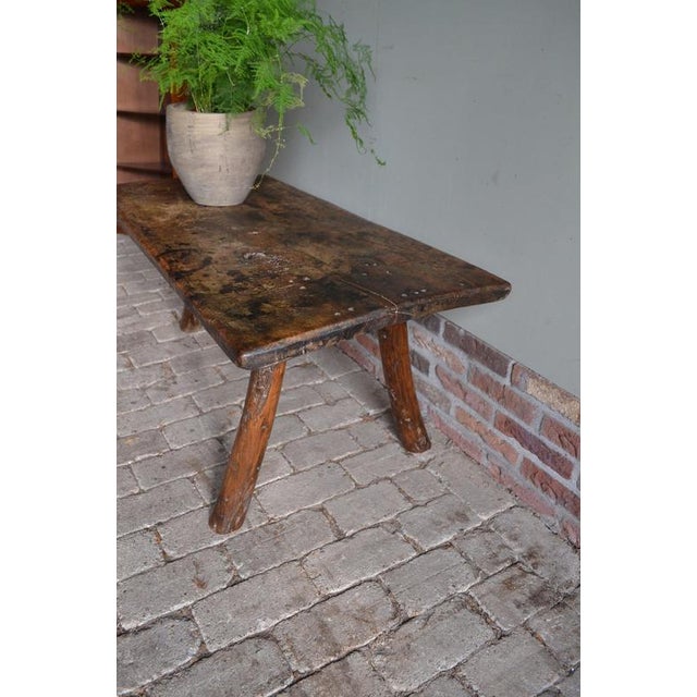 Dutch Butcher's Table in Chestnut For Sale - Image 3 of 8