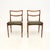 A rare and extremely stylish pair of Danish teak and leather chairs by Henry Klein for Bramin. They were made in Denmark,...