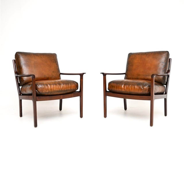 Vintage Scandinavian Chairs by Frederik Kayser from Vatne Lenestolfabrikk, 1960, Set of 2 For Sale - Image 16 of 16