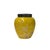 Ceramic Bright Yellow White Floral Peonies Butterflies Bulbous Porcelain Metal Lid Jar For Sale - Image 7 of 8