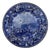 Vintage Wedgwood Etruria Flow Blue Boston Tea Party Plate Made in England For Sale