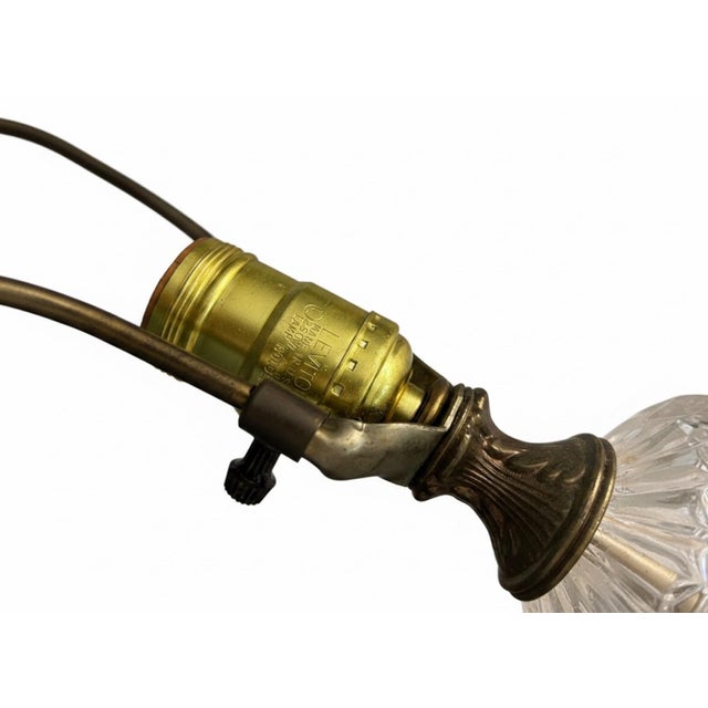 Vintage Waterford Alana Cut Crystal & Brass Table Lamps - A Pair For Sale In Greensboro - Image 6 of 10
