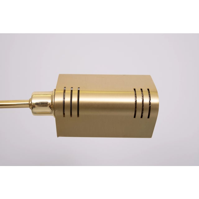Brass Swing Arm Floor Lamp from Holtkötter, Germany, 1980s For Sale - Image 6 of 9