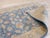 Standard Size Blue Hand-Knotted Wool Floral Field Serenity Traditional Rug For Sale - Image 4 of 5