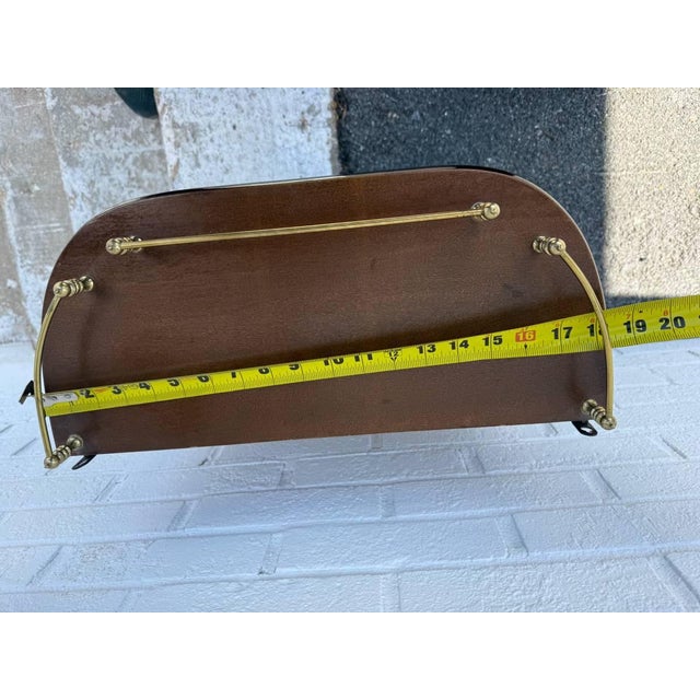 Vintage Wooden Display Hanging Cabinet With Glass Door For Sale - Image 11 of 15