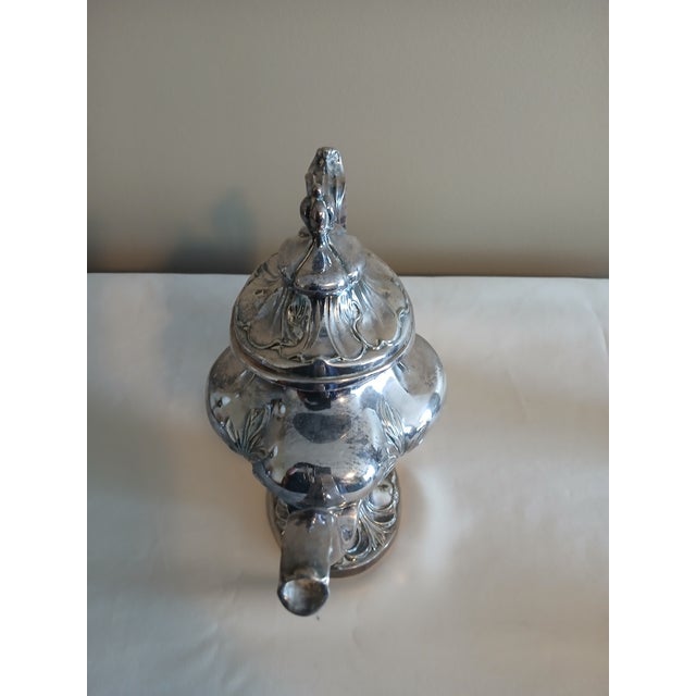 Early 20th Century Early 20th Century Pairpoint Quadruple Plate Silver Service Set = 4 pcs For Sale - Image 5 of 14