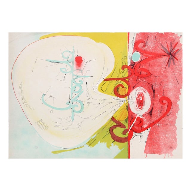 Dimitri Petrov "Red Face Blowing Smoke " Lithograp For Sale