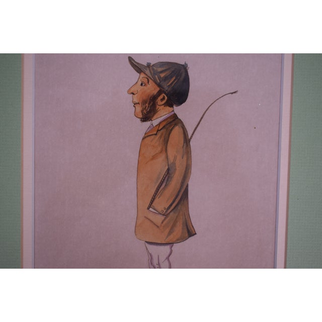 Art Sz: 10"H x 6"W Frame Sz: 15 3/4"H x 11" w/ celadon green matte John Howe Osborne, also known as John Osborne Jr. (c....