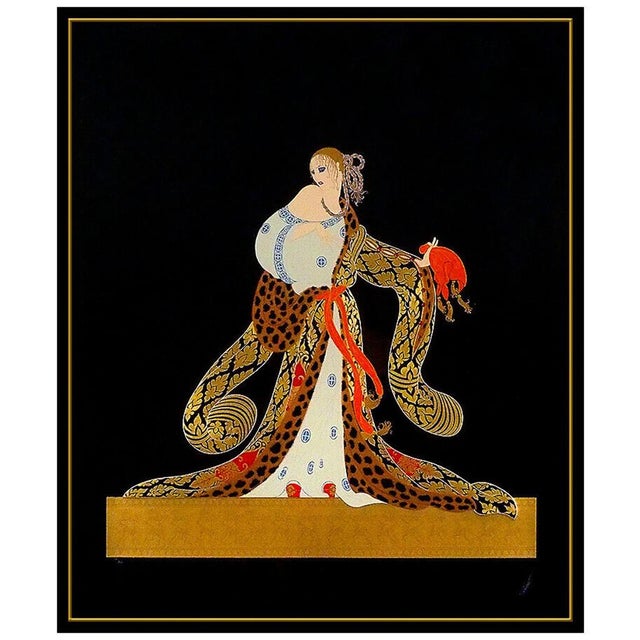 Art Deco 1980s Rigoletto, Erté For Sale - Image 3 of 6