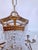 1920s Empire Brass Chandelier With a-Chain Crystals For Sale - Image 15 of 16