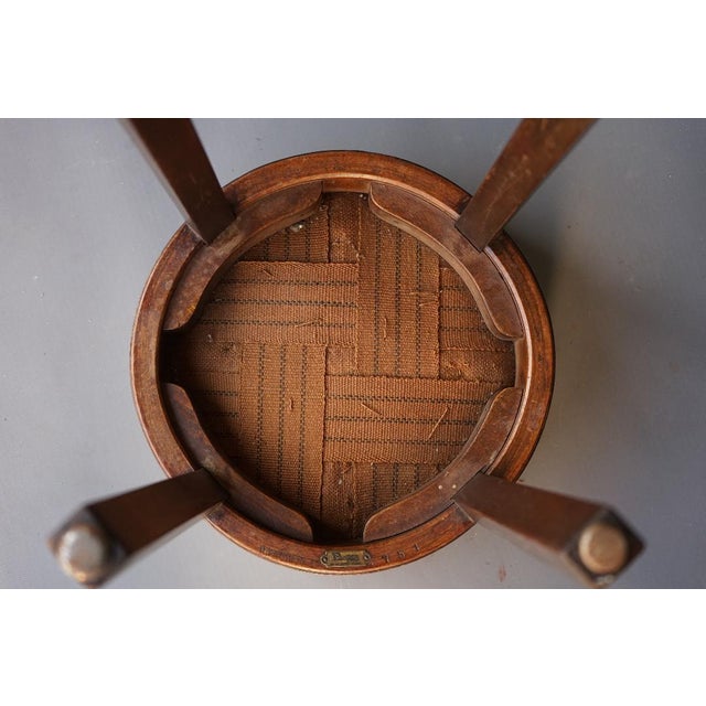 Wood Modernist Stool from H. Pander & Zonen, 1930s For Sale - Image 7 of 9