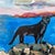 Barbara Grandis Signed Panther Landscape Watercolor & Gouache on Paper For Sale In Tampa - Image 6 of 11