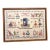 Antique Early 1900s Framed Children's Etiquette Cross Stitch For Sale