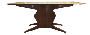 Dining Table in Carrara and Rosewood by Osvaldo Borsani