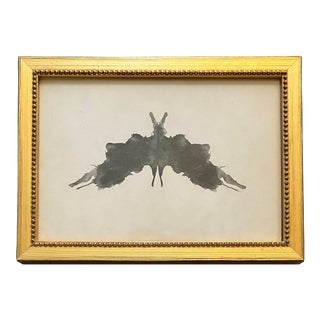1930’s Original Hermann Rorschach Inkblot Tests or Psycho Diagnostic Plates Framed For Sale