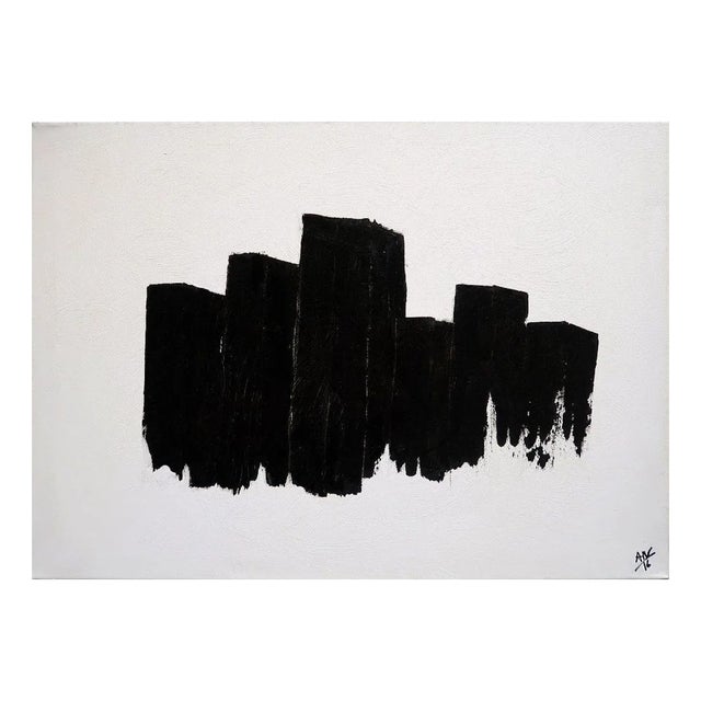 Anna Maria Caboni, City 3, Original Acrylic Painting, 2016 For Sale