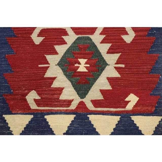 Vintage Persian Shiraz Kilim Rug - 01'11 X 02'11 For Sale - Image 4 of 9