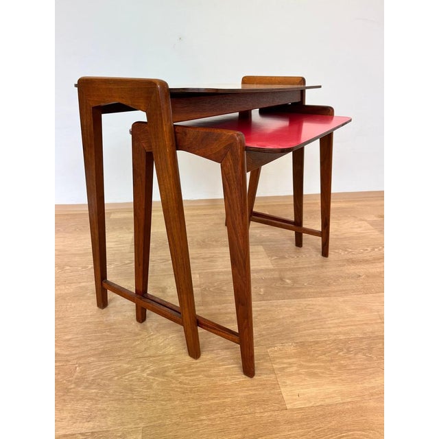 Formica Nesting Tables, Czechoslovakia, 1960s For Sale - Image 4 of 11