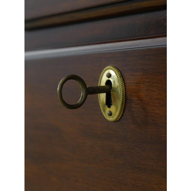 Henkel Harris 4 Door Mahogany China Cabinet For Sale - Image 10 of 18