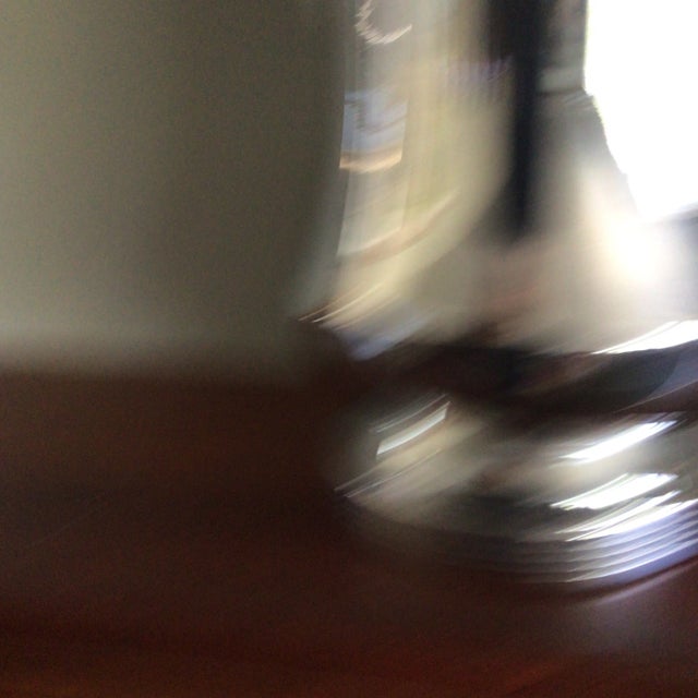 Vintage Farberware New York Chrome Pitcher With Ice Screen For Sale - Image 9 of 13