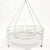 White painted iron bottle rack, Italian manufacture, dating back to the 1970s. The object features a circular structure,...