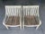 Vintage Weathered Hardwood Scroll Arm Garden Chairs With Natural Patina, a Pair For Sale - Image 10 of 12