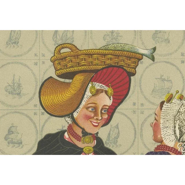 Scheveningen Fisherwomen with Shell Hat and Shawl Cape, 1932, Paper For Sale - Image 6 of 10