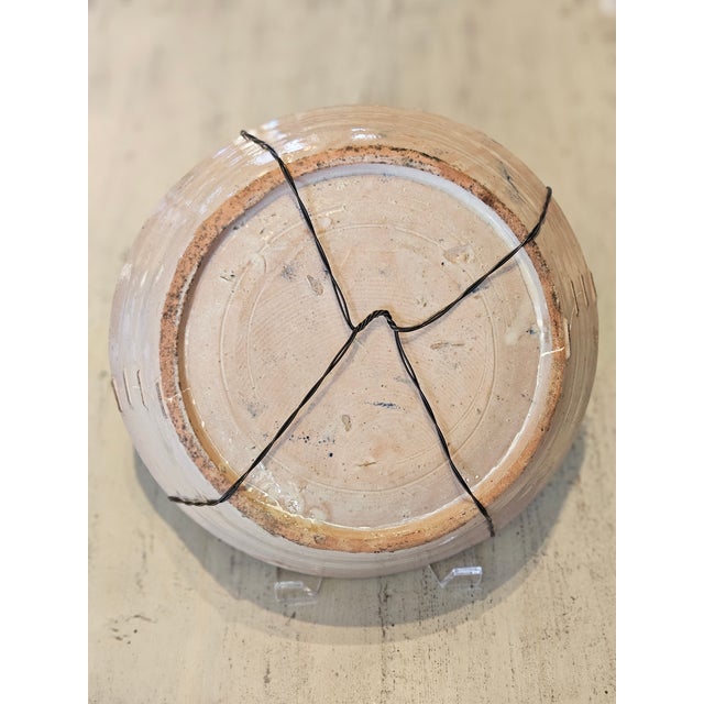 Rustic European Mid 19th Century Spanish Ceramic Fajalauza Bowl From Granada For Sale - Image 3 of 7