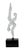 Murano Glass Acrobats Gymnasts Sculpture. Beautiful solid glass sculpture with black glass base. It is used in in good...