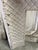 Louis xvi style cast iron hearth or fireback, 19th century. Good condition (repainted white). external dimensions: h 84 x...