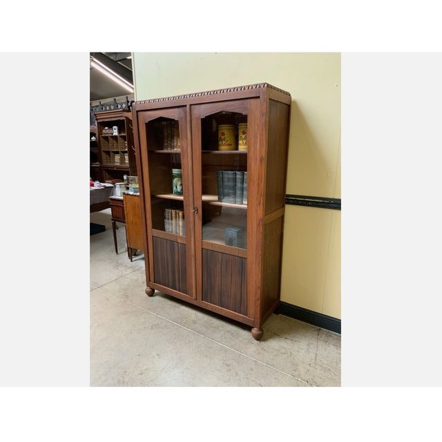 Antique Art Deco Bookcase, 1935 For Sale - Image 9 of 10