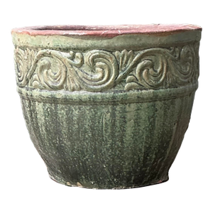 Vintage Glazed Ceramic Planter