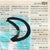 Abstract Moon Bunny - Original Graphic Pop Art Acrylic Painting on Korean Newspaper For Sale - Image 3 of 6