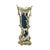 Antique Art Nouveau Rococo Blue Vase, 1890s For Sale - Image 4 of 16