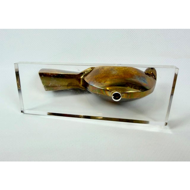 Mid-Century Modern Mid-Century Greek Bronze Dove Sculpture, 1960s For Sale - Image 3 of 11