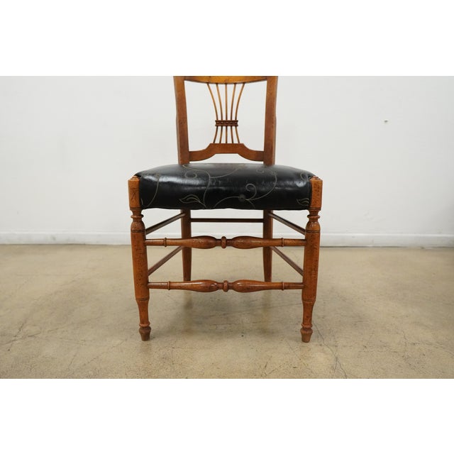 Vintage Milling Road by Baker Lyre Back Dining Chairs (Set of 6), Attributed For Sale - Image 12 of 16