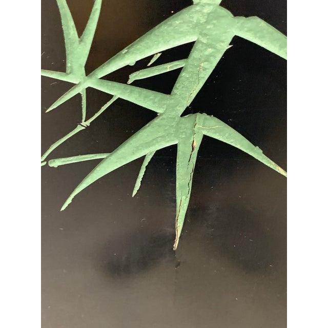 Vintage Gold Leaf Chinoiserie Screen With Cranes For Sale - Image 12 of 13