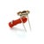 Mid 20th Century Cartier Paris, Diamond, Sapphire, Turquoise and Coral Hand With Flower Brooch For Sale In Chicago - Image 6 of 6