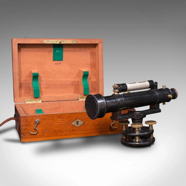 1950s Vintage Brass Surveyor's Level For Sale - Image 13 of 13