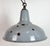 Industrial British Grey Enamel Factory Pendant Lamp from Benjamin Electric Manufacturing Company, 1960s For Sale - Image 6 of 17