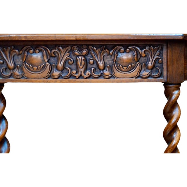 Early 20th Century A Pair of Early 20th-Century Jacobean Revival Entryway Tables by Irving & Casson For Sale - Image 5 of 11