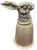 Traditional Vintage Gucci Silver-Tone Rabbit Hare Head Stirrup Cup For Sale - Image 3 of 7