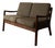 Vintage Danish Senator 2-Seater Sofa with Teak Frame by Ole Wanscher for Cado, 1960s For Sale